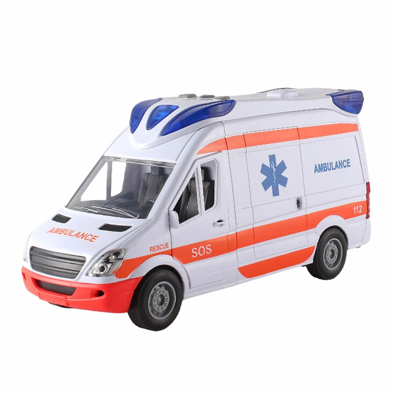 Coche Ambulancia Ambulancia niño vehículo Rescate Coche para Jugar y aprende con Luces y Sonidos vehículo de Rescate Urbano