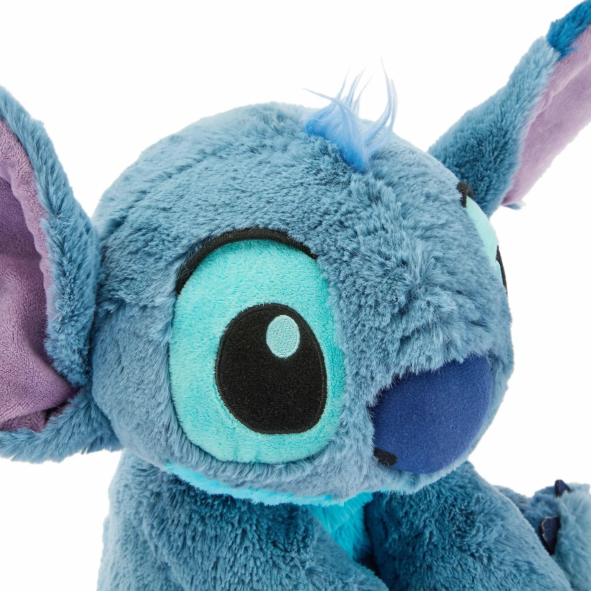 Disney Store Peluche Mediano Stitch 38 cm Textura Afelpada Detalles Bordados Orejas Flexibles