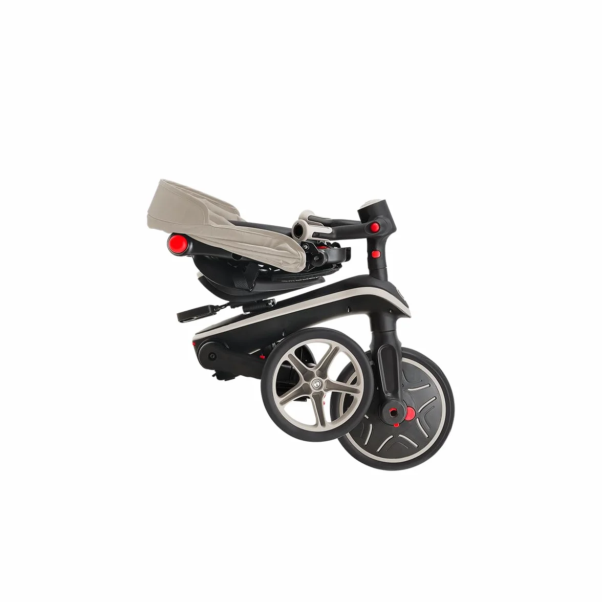 Trottinette enfant Globber Tricycle Explorer 4 en 1 Evolutif et Pliable Taupe