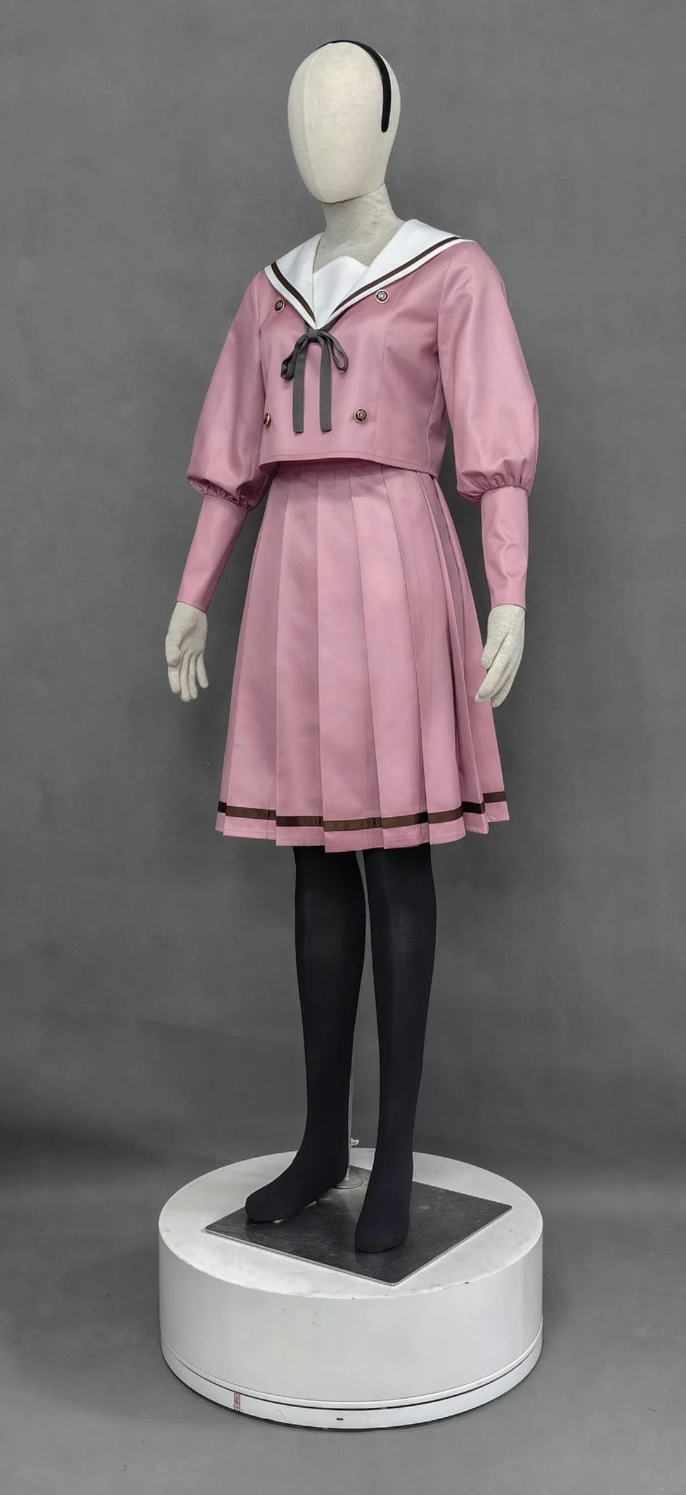 Disfraz de anime para mujer, color rosa