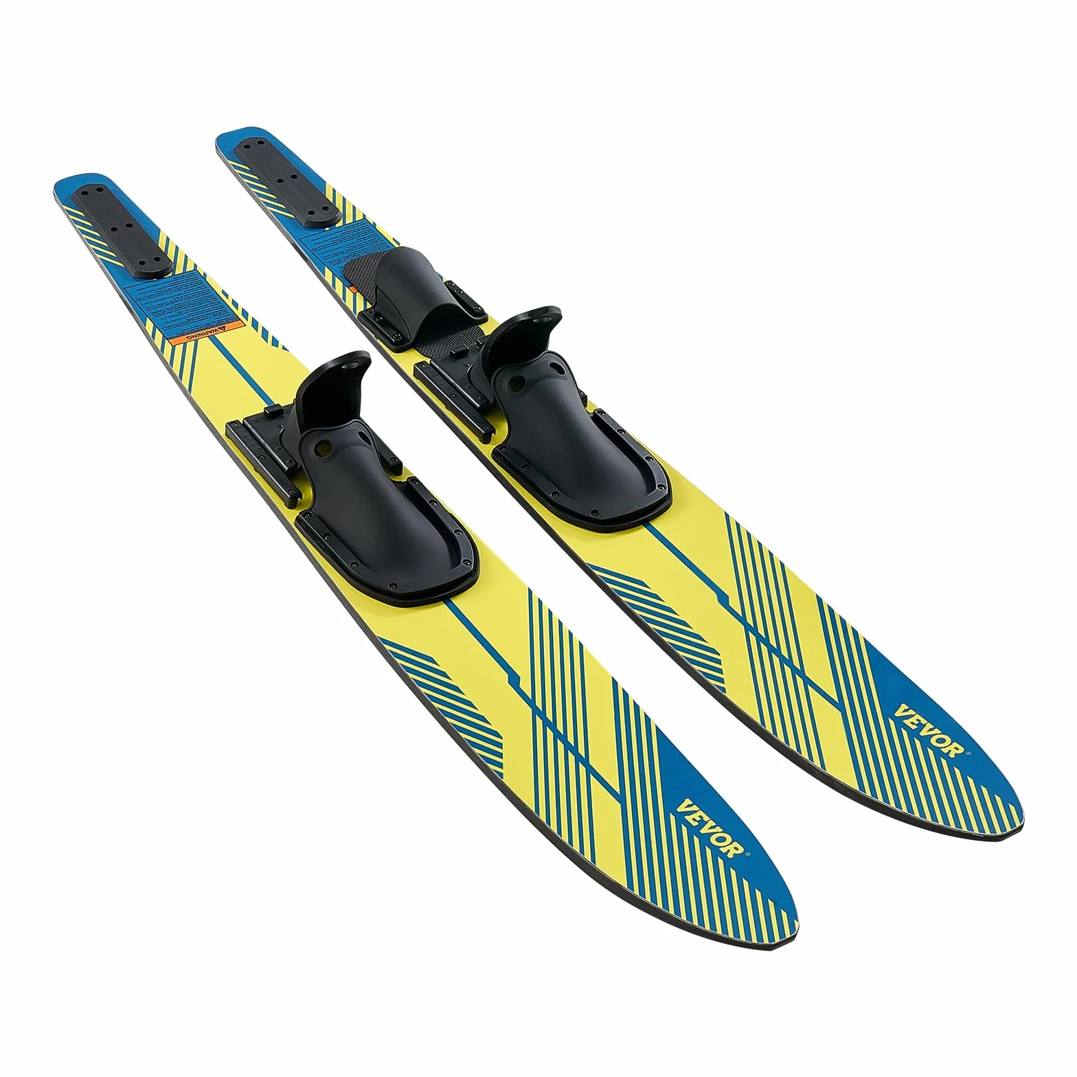 VEVOR Esquís Acuáticos 150 cm Fijaciones Herradura Ajustables X-7 Puntera Trasera Acolchada Revestimiento UV Alto Brillo Adultos 136 kg