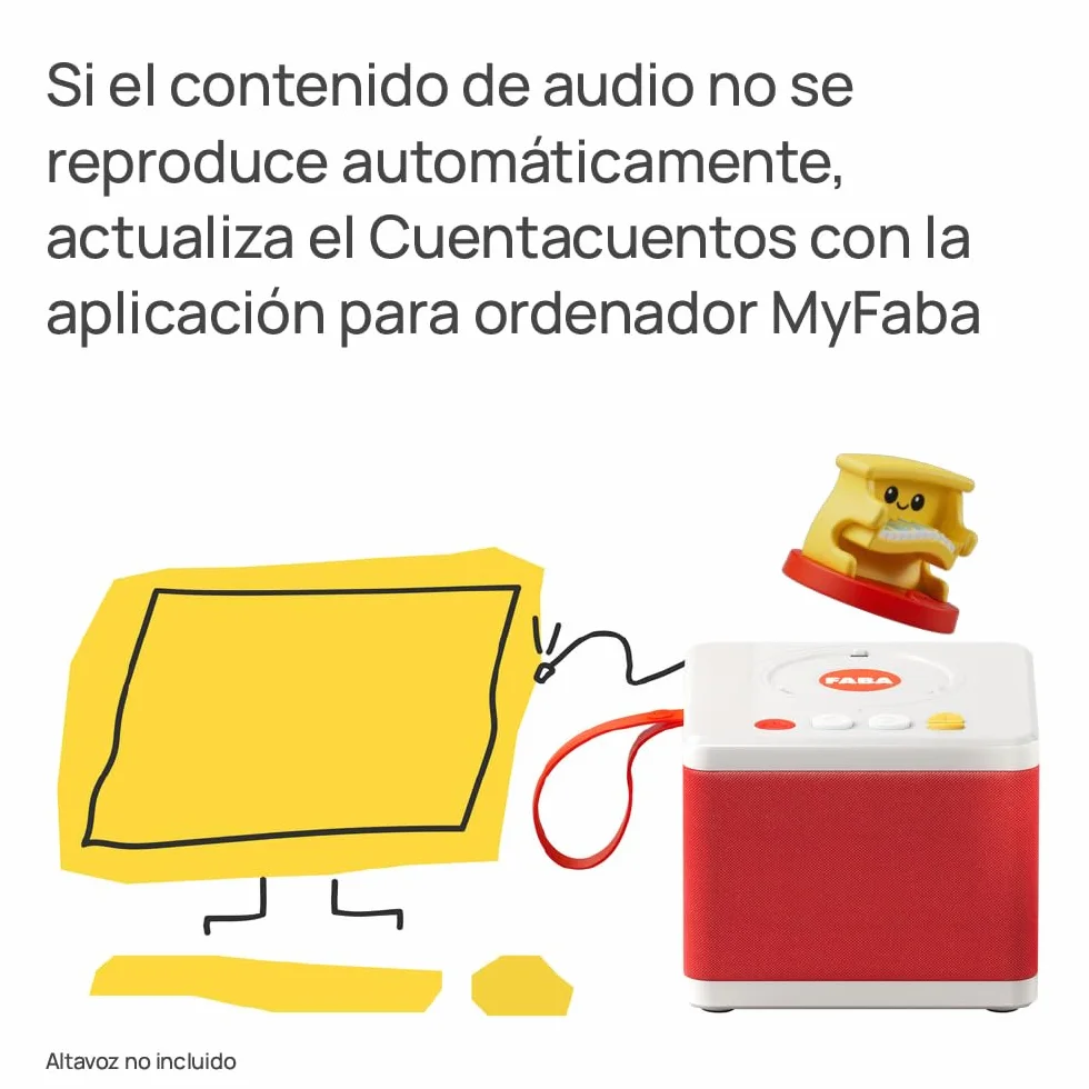FABA Personaje Sonoro – Música clásica de Piano – Musica, Canciones y Sonidos, para niños y niñas 0-1 años, Reproducción con el Cuentacuentos y FABA+, Juguete Educativo, versión en español