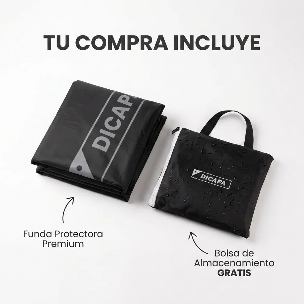 DICAPA Funda Mesa Ping Pong Exterior 165x70x165 cm Impermeable Resistente (Negro)