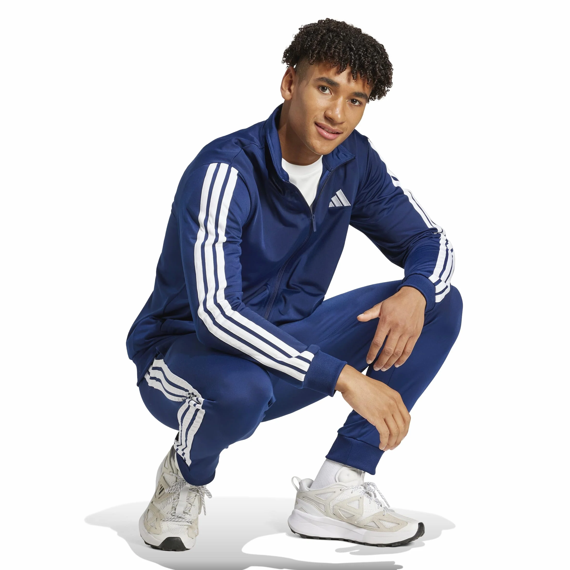 adidas SPORTSWEAR BASIC 3 STRIPES TRICOT TRACKSUIT