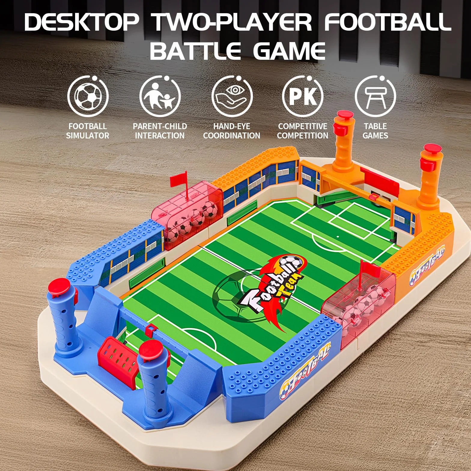 nicknack Juego de Mesa de Fútbol, Juego de Mesa de Fútbol para Niños, Juegos Familiares Interactivos Regalo para Niños Regalo Reyes