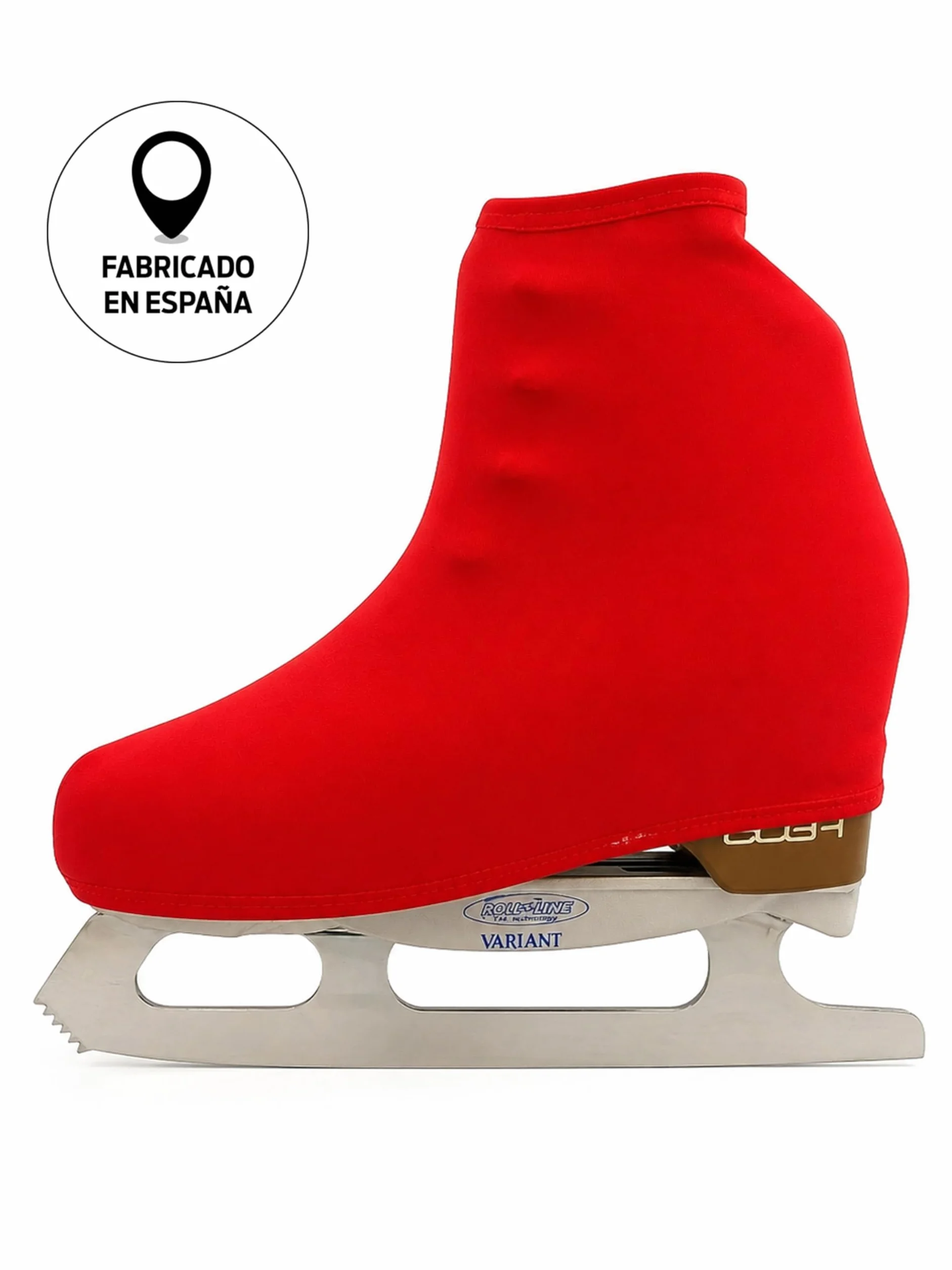 CRLSPORT Cubre patín para niña y Mujer, Funda Patín Skate, 180 Densidad, Talla Universal, Color Rojo
