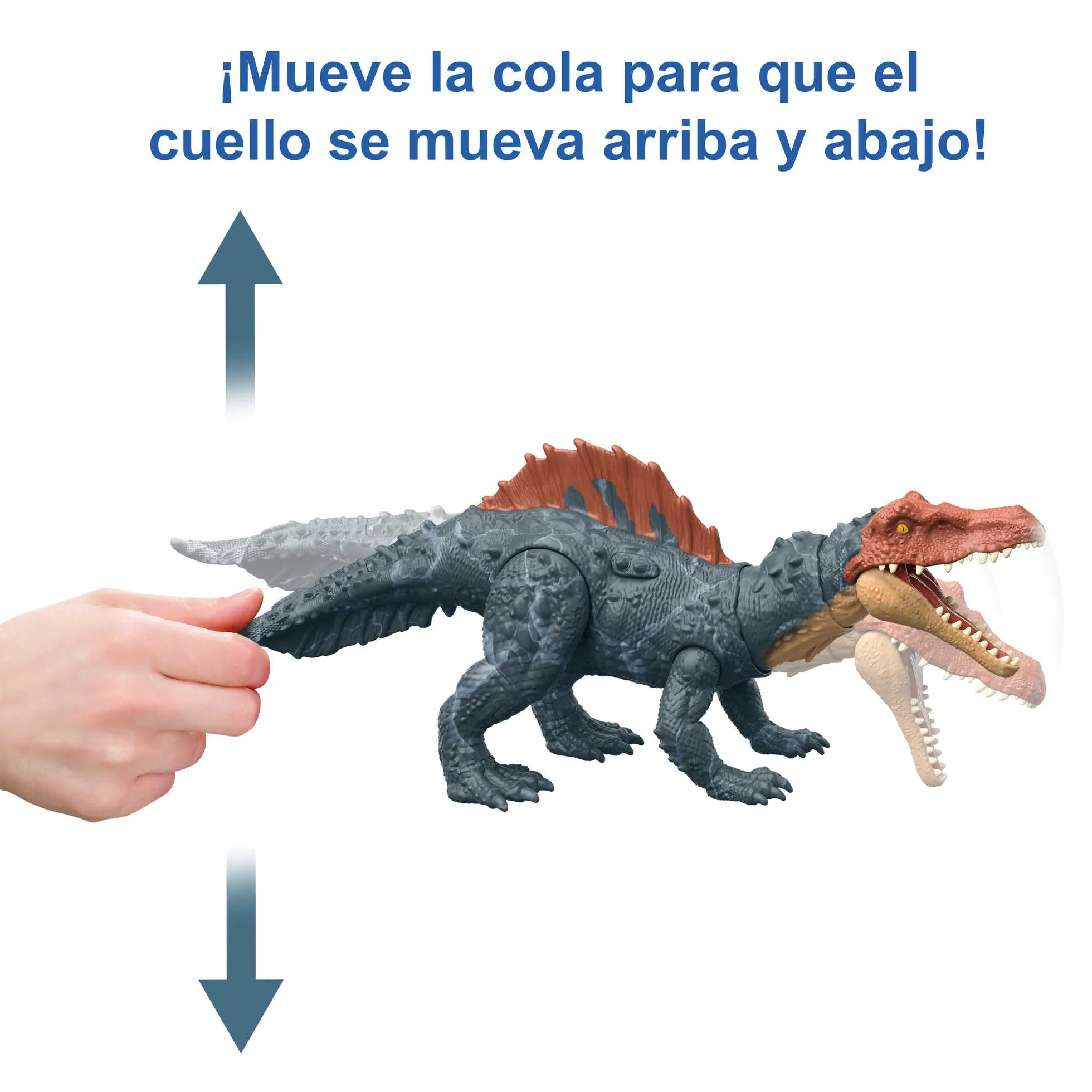 Mattel Jurassic World Dominion Massive Action Siamosaurus Dinosaurio figura de acción, juguete +4 años (HDX51)