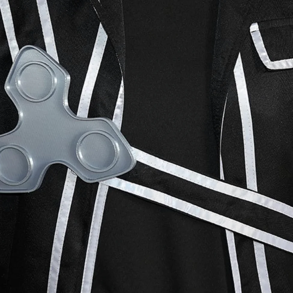 Kirito Cosplay Asuna Disfraz Anime Kirito Disfraz Negro Uniforme Gabardina Yuuki Asuna Disfraz Halloween