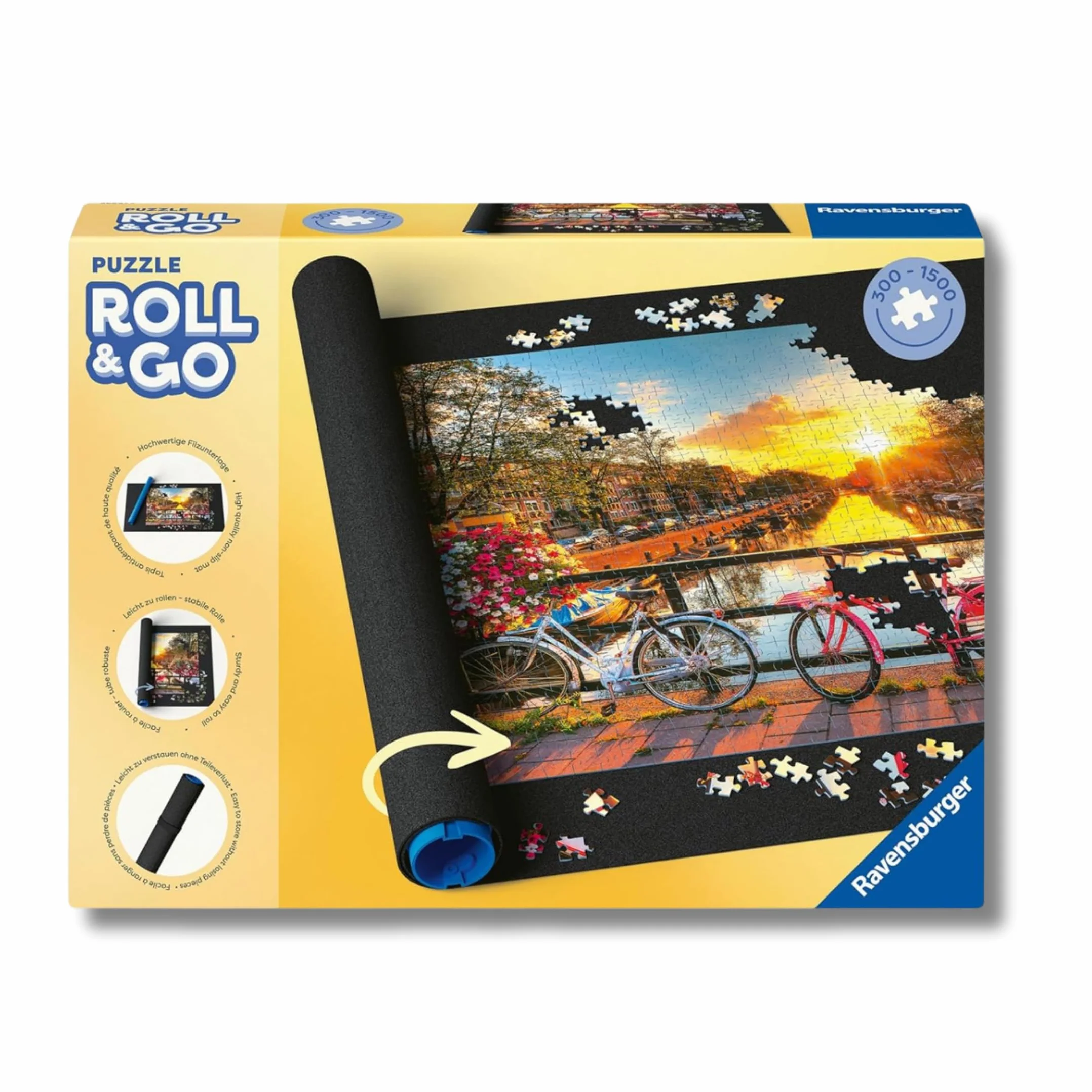 Ravensburger Tapete Puzzle Roll Your Puzzle Board 300 a 1500 Piezas Tubo Plástico Resistente
