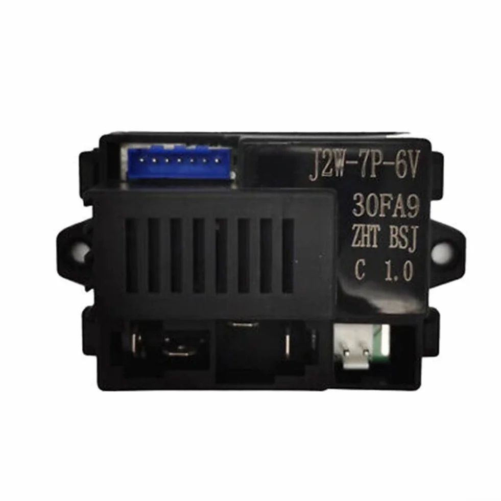 Kit de motor de control remoto de coche eléctrico para niños, receptor y transmisor de 2.4 G para vehículos de 6 V 12 V, compatible con J2W-7P-6V J2WB-7P-12V (J2W-7P-6V)