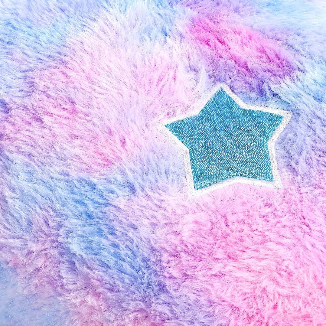 Unicornio Gigante Juguetes Peluche Grande Arcoíris Púrpura Unicornio Animales de Peluche （Azul,80CM