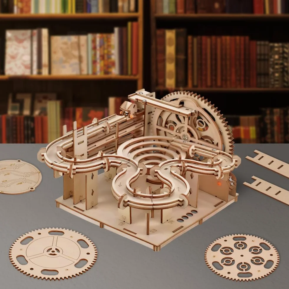 HOTUT Puzzle 3D Madera Maquetas, Maqueta Madera Kit Laser Cut Puzzle Construcciones para Adultos, Hombres y Mujeres para como Regalo o Colección Decorativ