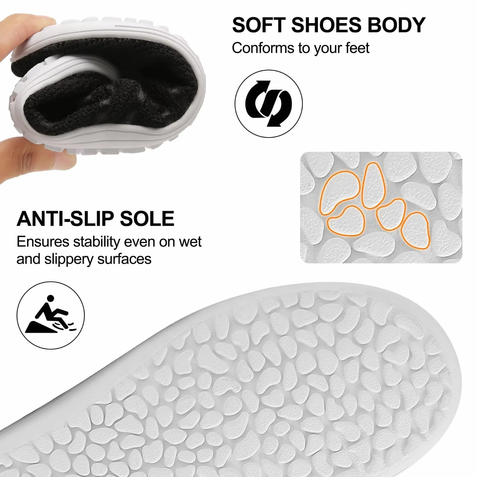 Merdoo Zapatillas de Deporte Unisex Ligeras Sin Cordones Antideslizantes Talla 37-45