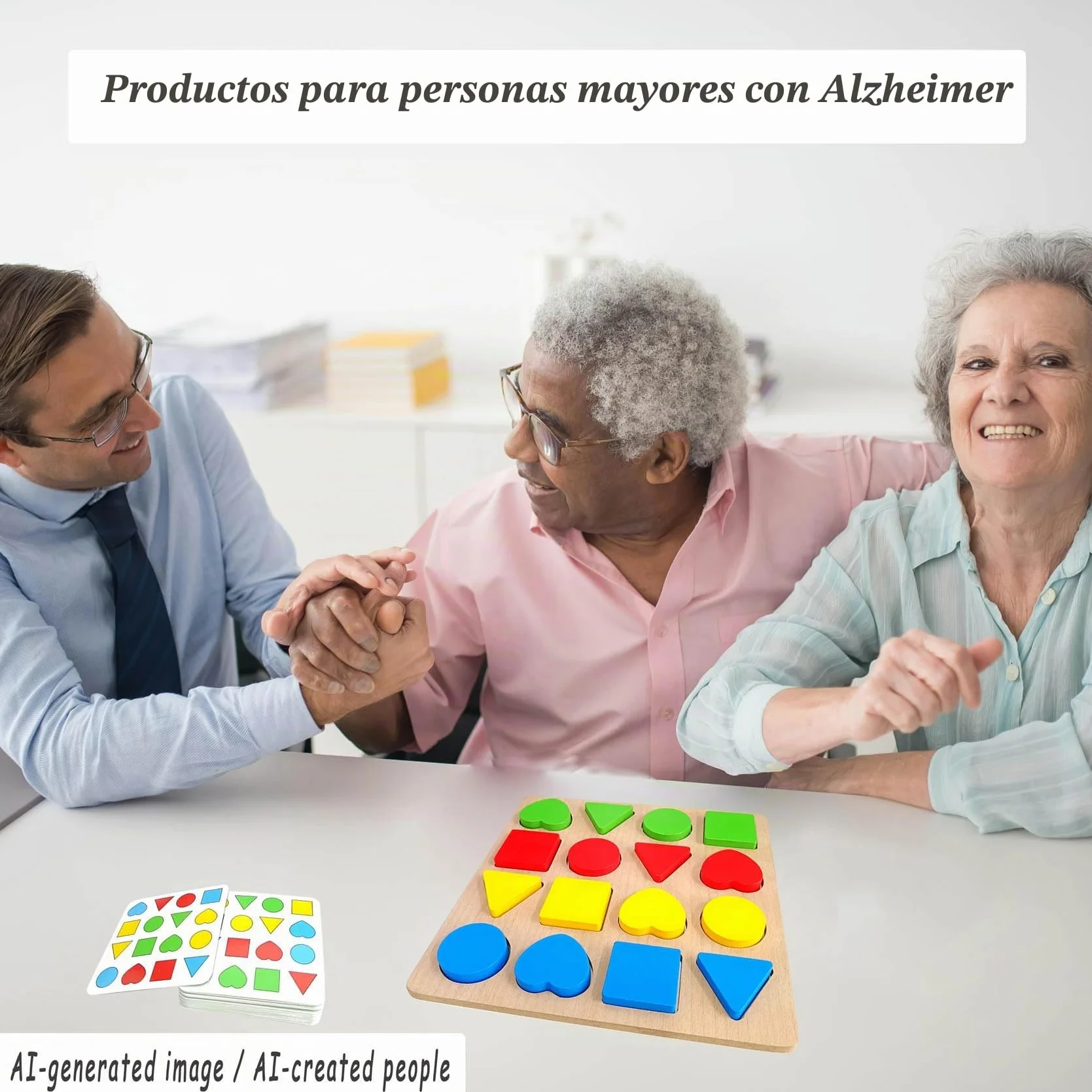 Actividades de Madera para la Demencia para Personas Mayores, Productos de Alzheimer para Personas Mayores, Regalos de Rompecabezas y Juegos para Mantener a los Adultos Mayores cognitivos y
