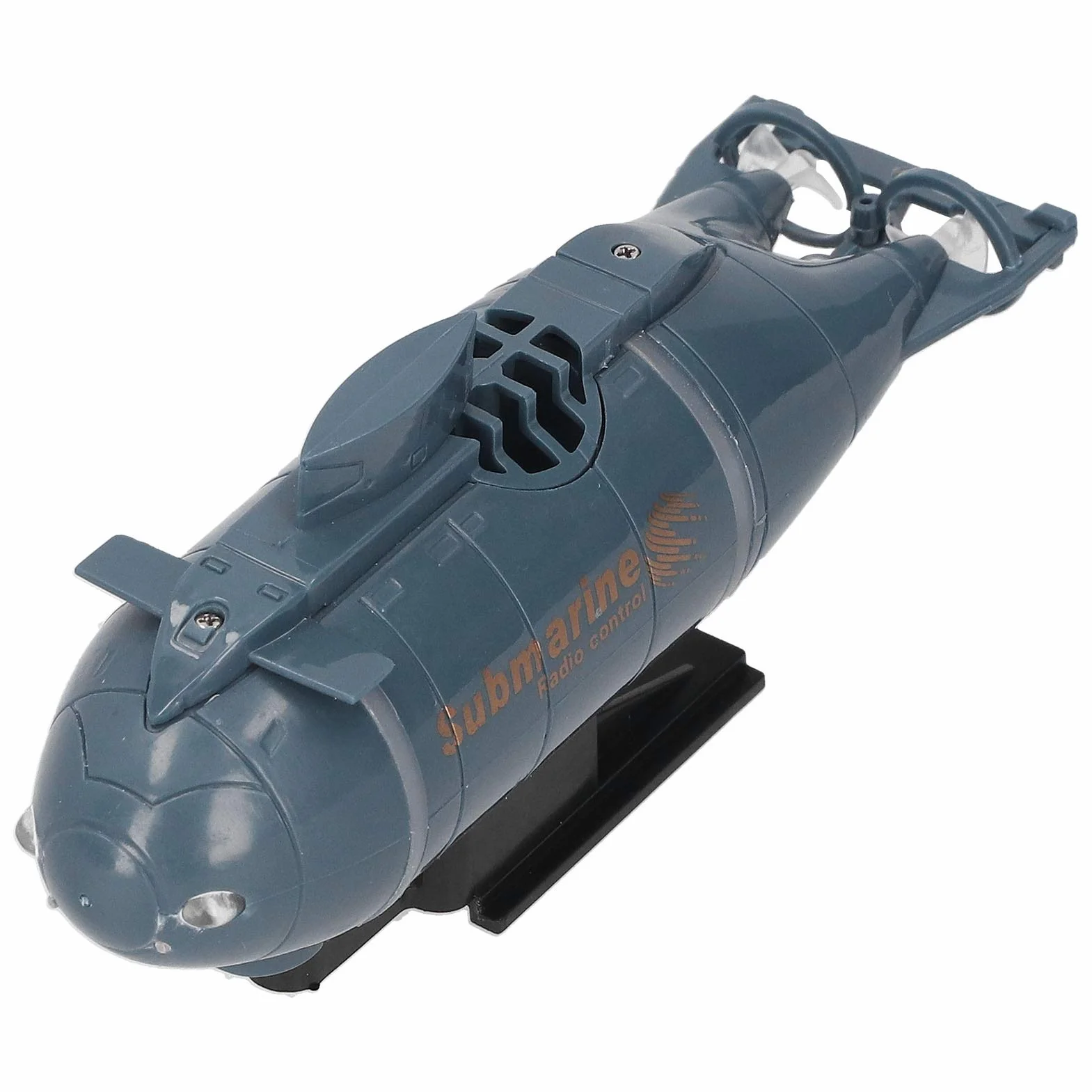 Drfeify Mini Submarino eléctrico, 2.4G Inalámbrico 6 Canales RC Submarino Impermeable Mini Barco de Buceo eléctrico Juguete de Regalo para niños(Azul)