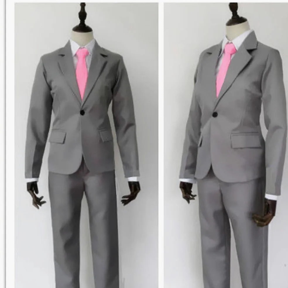 Reigen Arataka - Uniforme gris, disfraz de Mob Psycho 100, disfraz de cosplay de anime, Halloween, carnaval, fiesta, regalo para fanáticos del anime