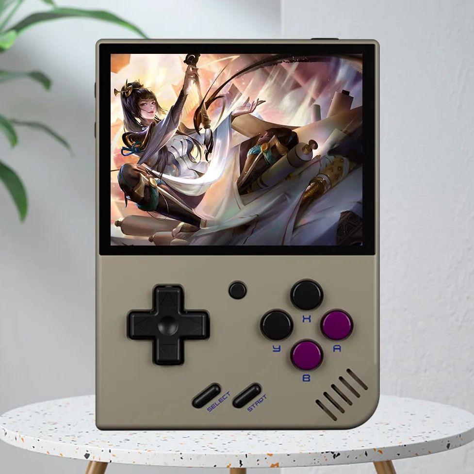 Mini Plus - Consola portátil para videojuegos retro con sistema Linux, pantalla IPS de 3,5 pulgadas, consola de juegos recargable, soporte WiFi, 3000 mAh, regalo para niños y adultos