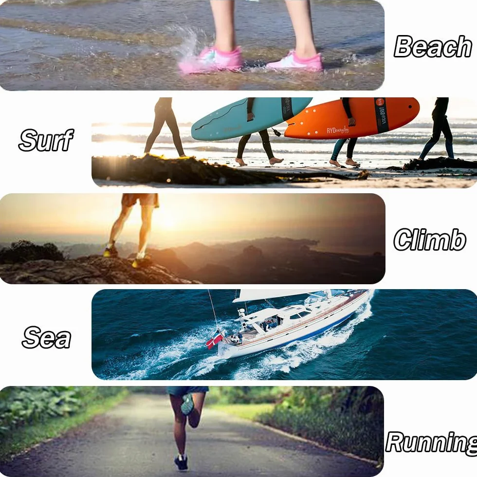 Mateju Zapatos de Agua Niño Niña Escarpines Natación Verano Antideslizantes Secado Rápido Surf Snorkel