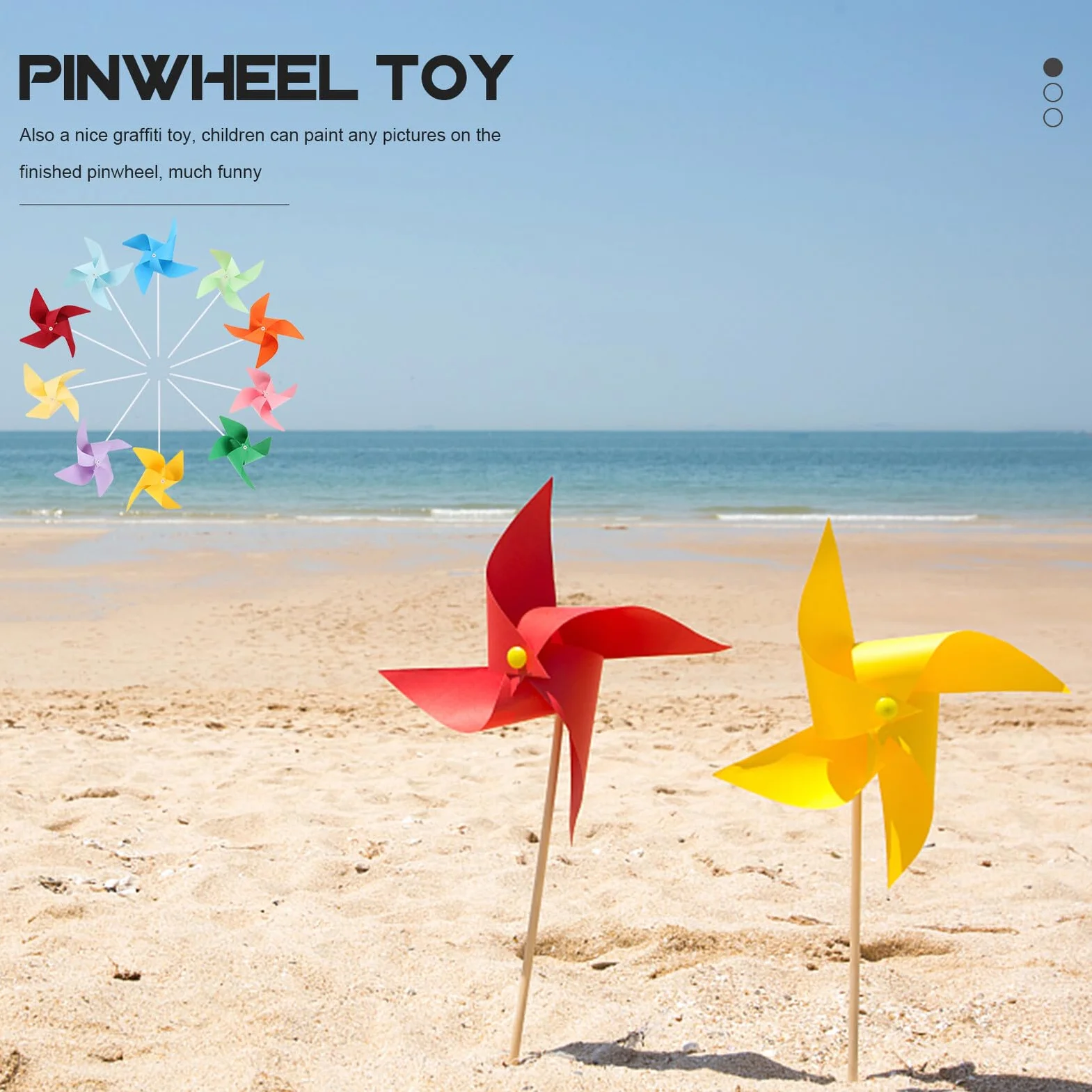 Molinetes de Viento para 12 Piezas, Kit de Manualidades de Papel, Molinillos de Colores Mixtos, Juguete Educativo Temprano para Jardín de Infantes y Juego al Aire Libre