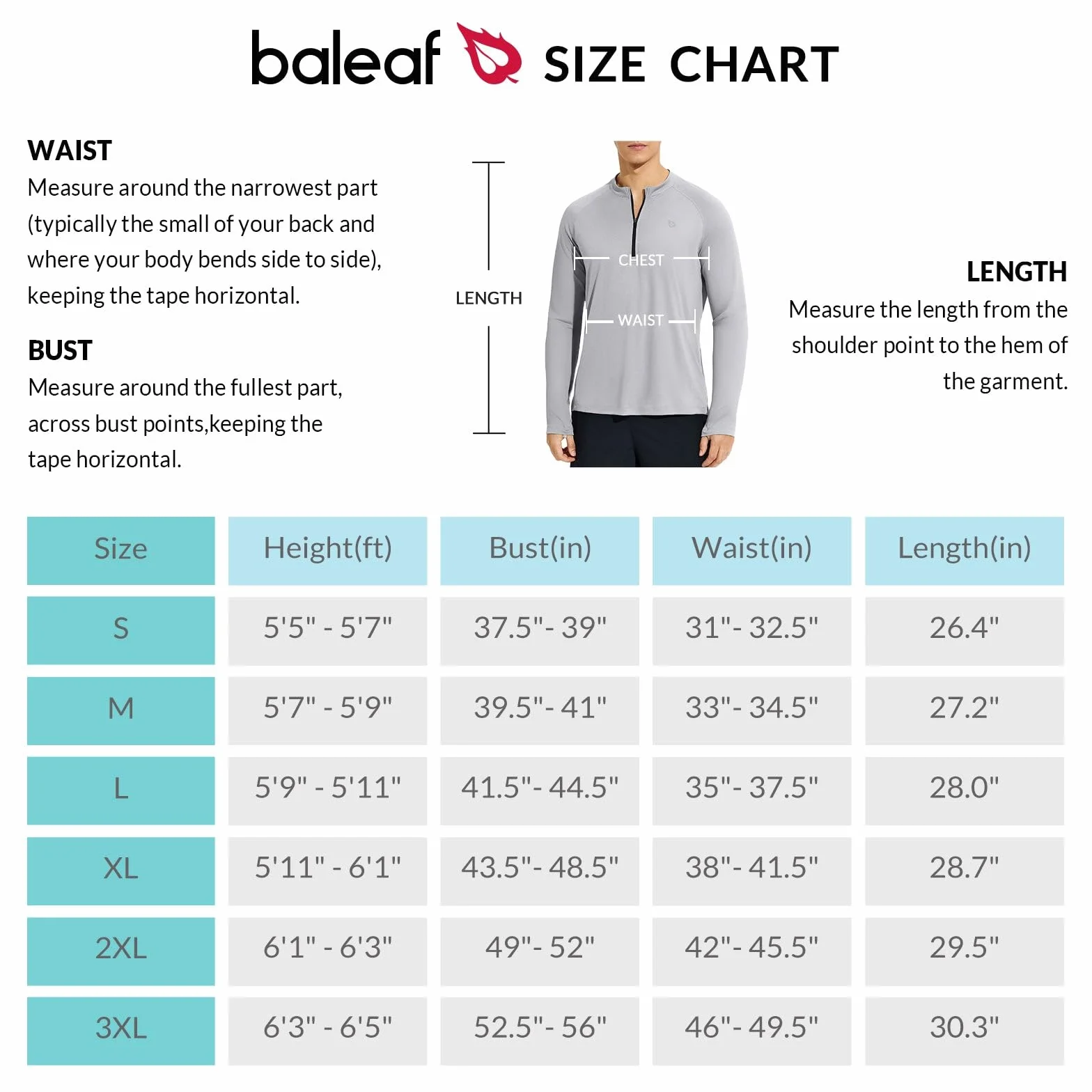BALEAF Camisas UPF 50+ protección solar UV manga larga sudadera con capucha cremallera 1/4