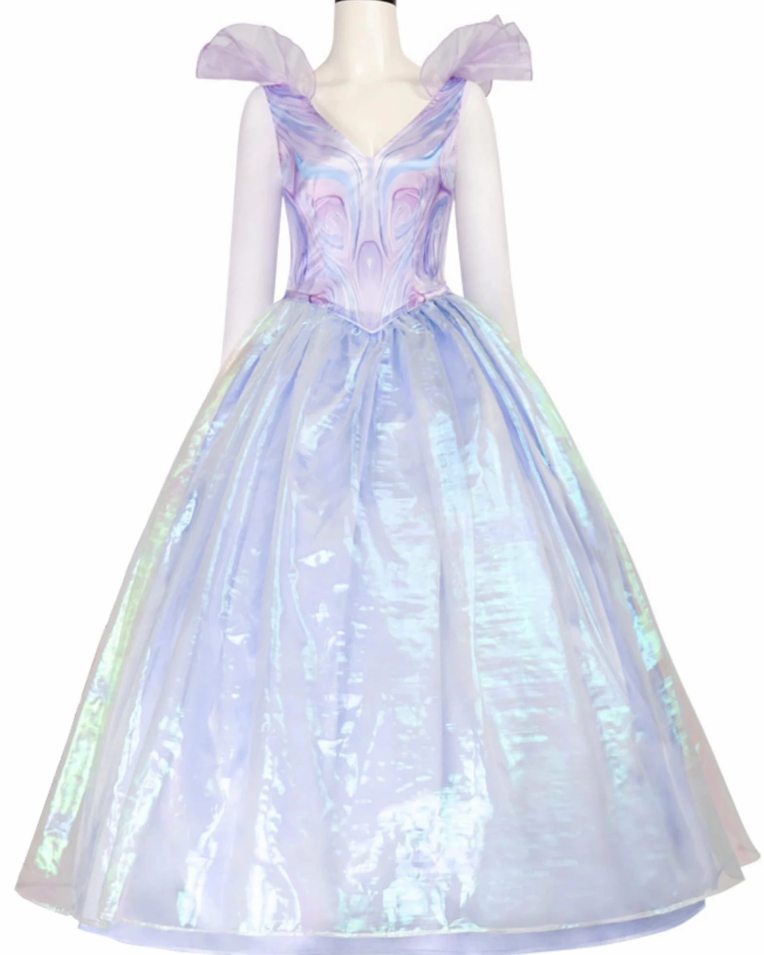 Wicked Kostüme Glinda - Disfraz de bruja para mujer, disfraz de bruja, vestido largo para adulto, XXL