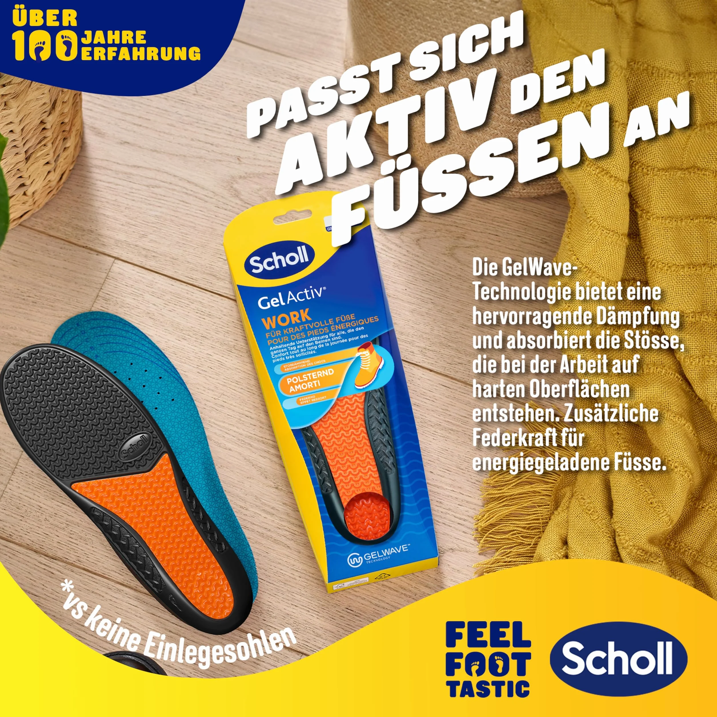 Scholl Plantillas GelActiv Work