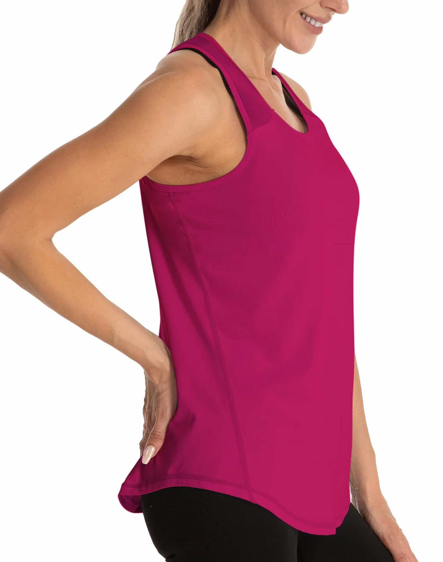 Camisetas sin Mangas Mujer Yoga Fitness Racerback Sports Top