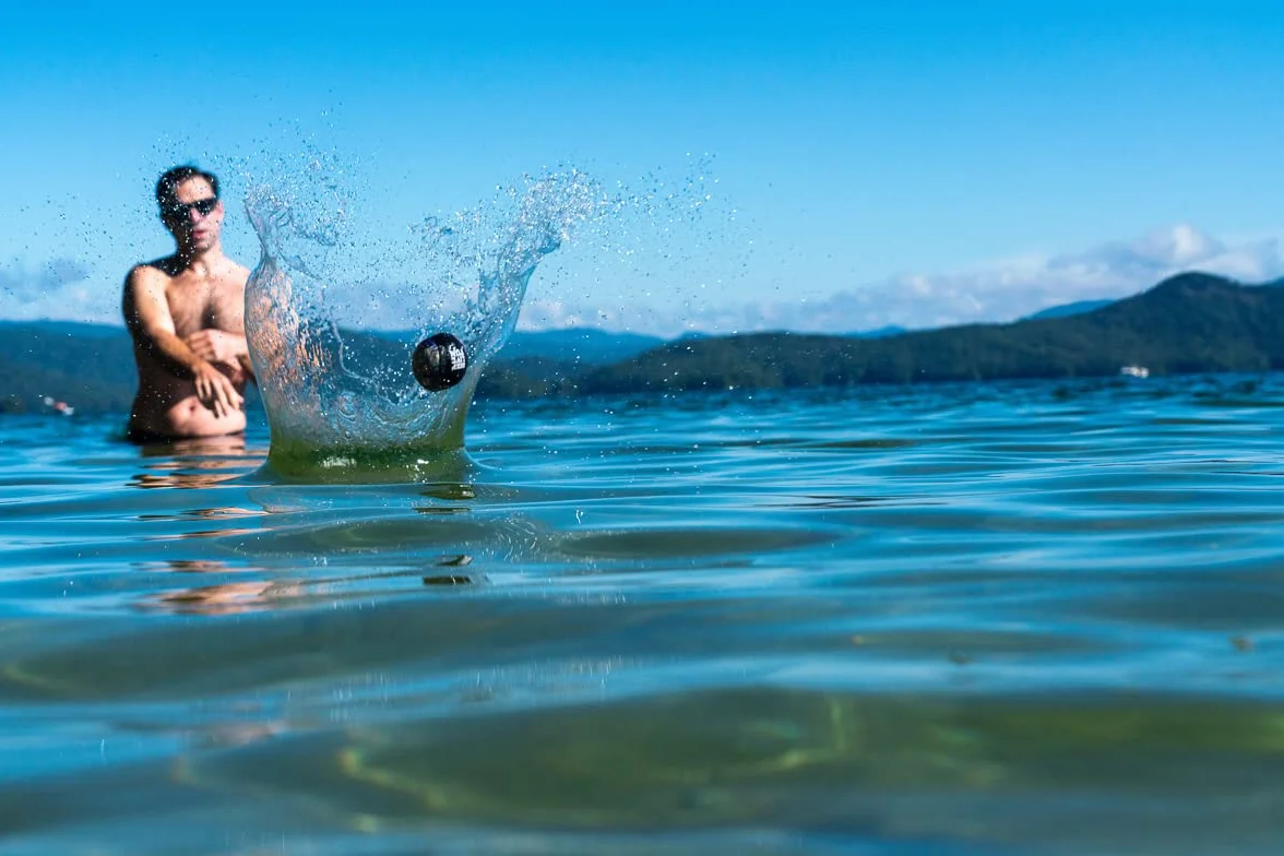 Waboba AZ-101-WS Pro - Bola de Rebote de Agua, Rayas onduladas, Talla única