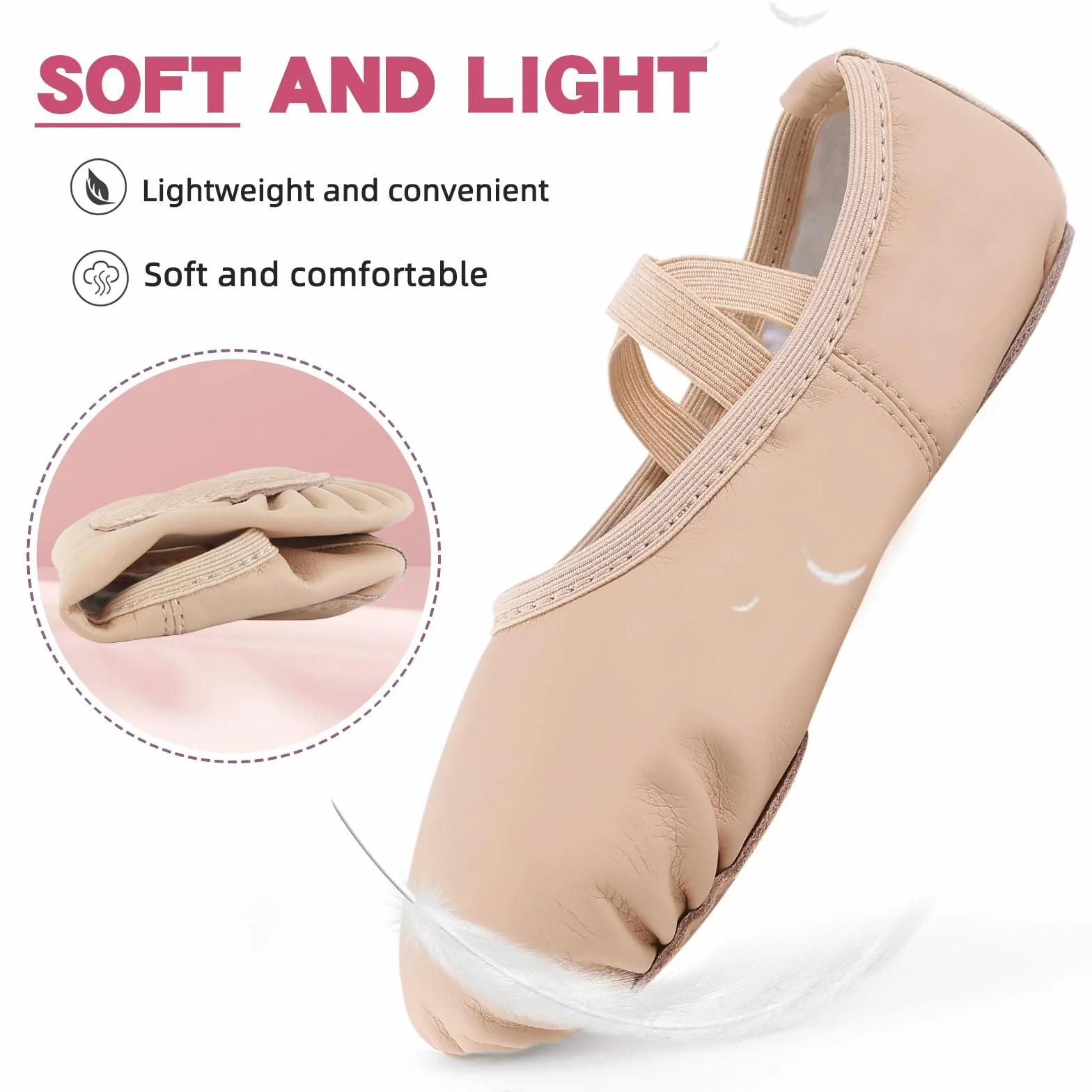 Zapatillas Ballet Niña Media Punta 22-44 EU