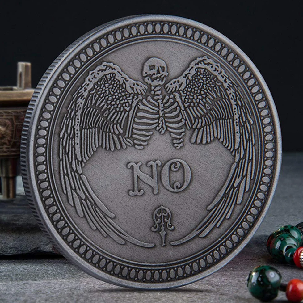 YES/NO Moneda de decisión postal, Sí No Desafío Adornos de Moneda para tomadores de decisiones
