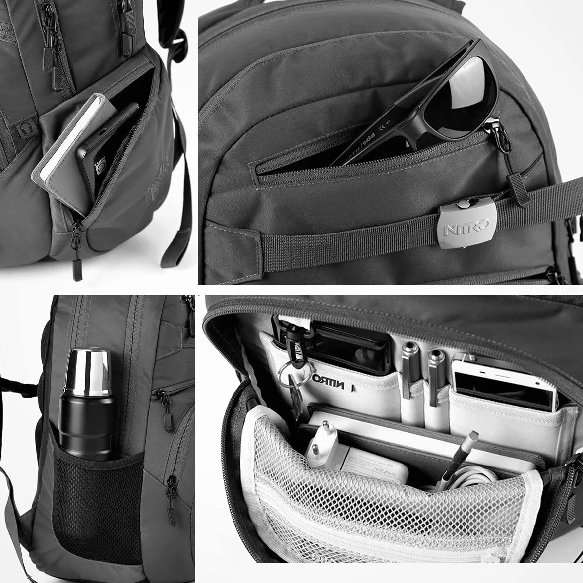 Nitro Snowboards Hero Mochila 37 L 52 cm Chili