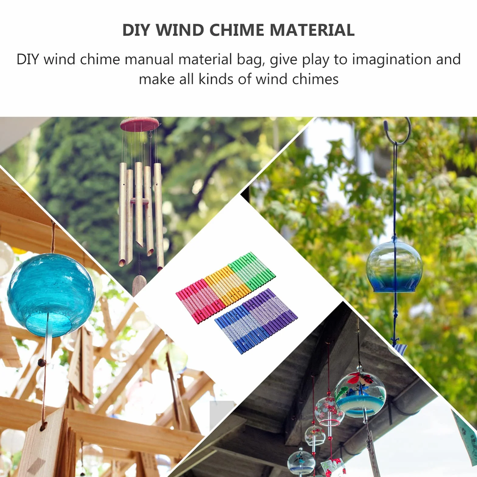 Angoily Tubos De Chime De Viento De Aluminio para Manualidades 150 Piezas para Decoración Y Proyectos DIY Kit De Tubos Sonoros para Colgar Ideal para Arte Y Decoración De Espacios Pequeños
