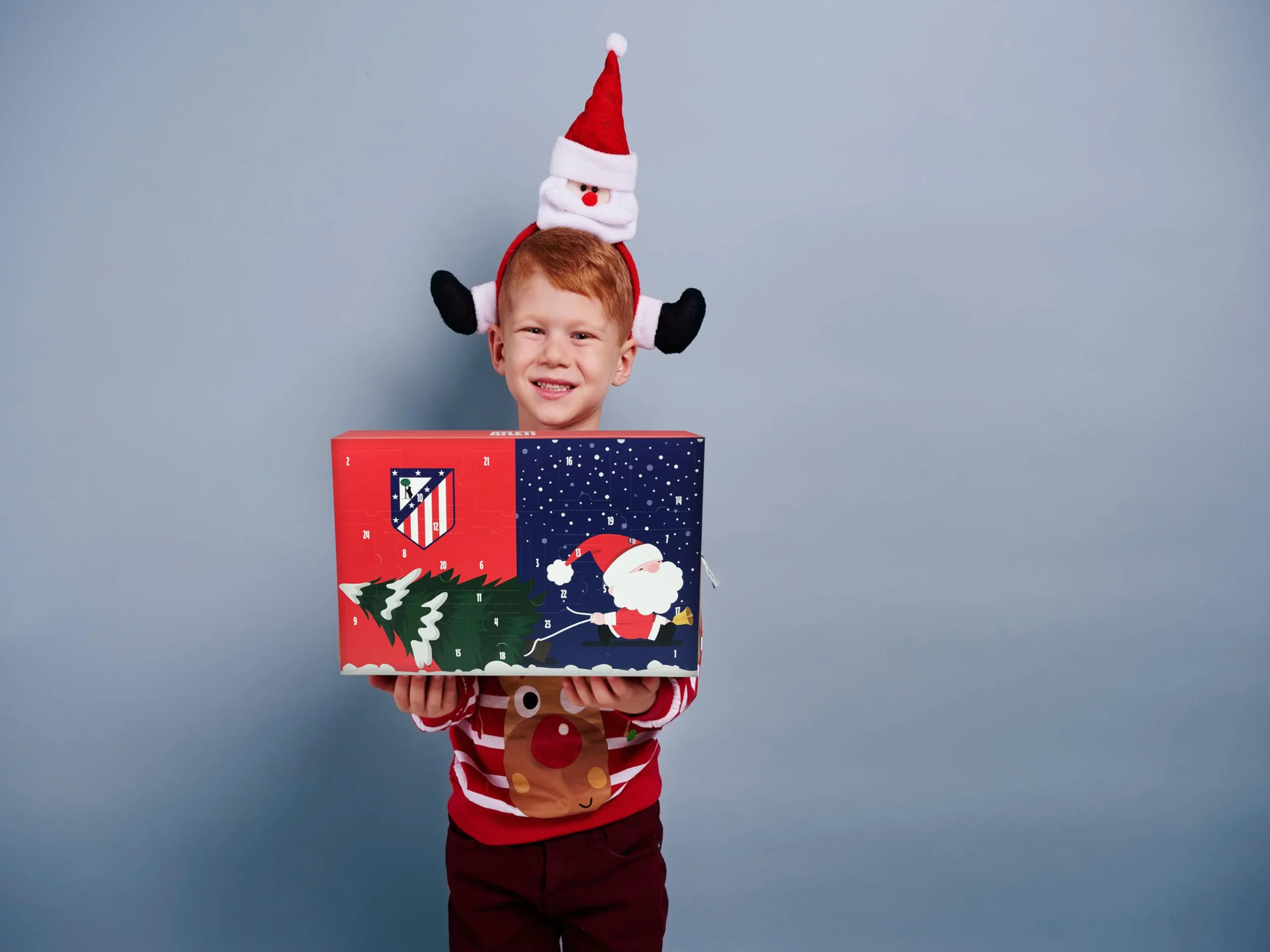 CyP Brands-Atlético de Madrid, Calendario de Adviento, 24 Sorpresas, Regalo Infantil, Licencia Oficial Marvel, Actividades y Juguetes