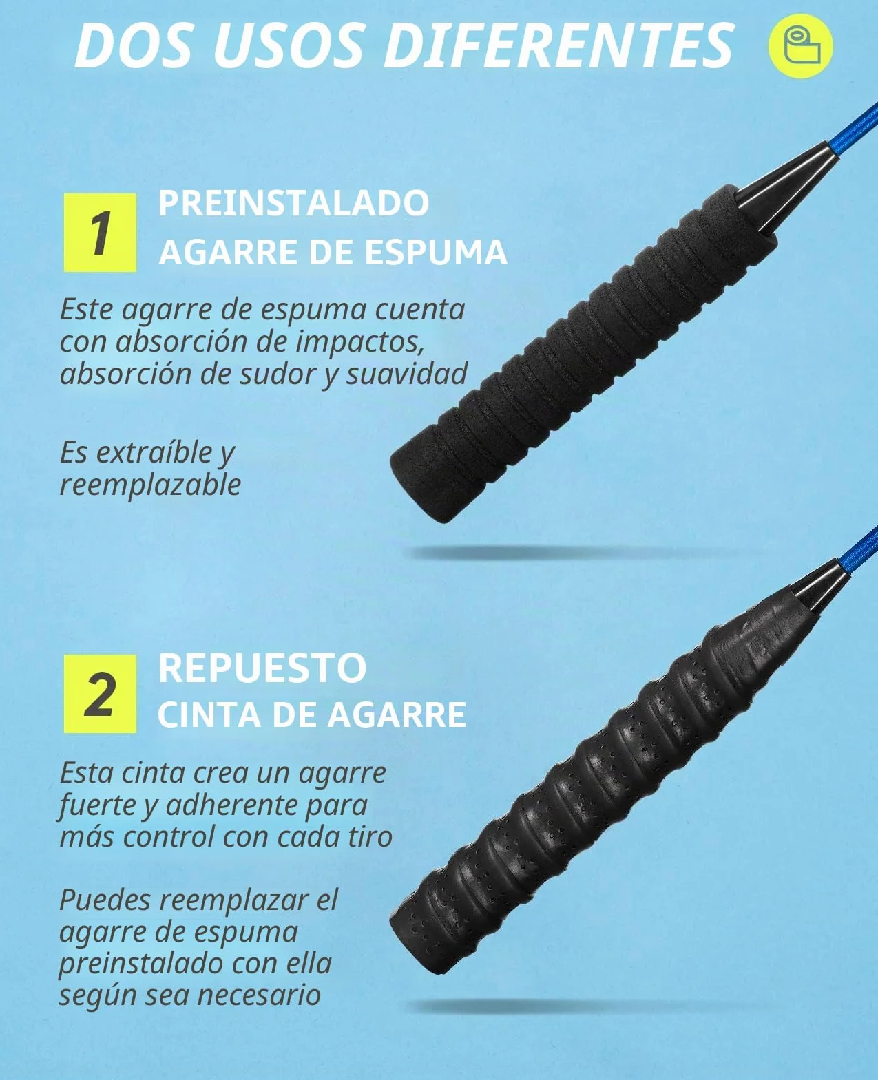 HIRALIY Juego de 4 Raquetas de Bádminton para Exterior con 12 Volantes y Bolsa
