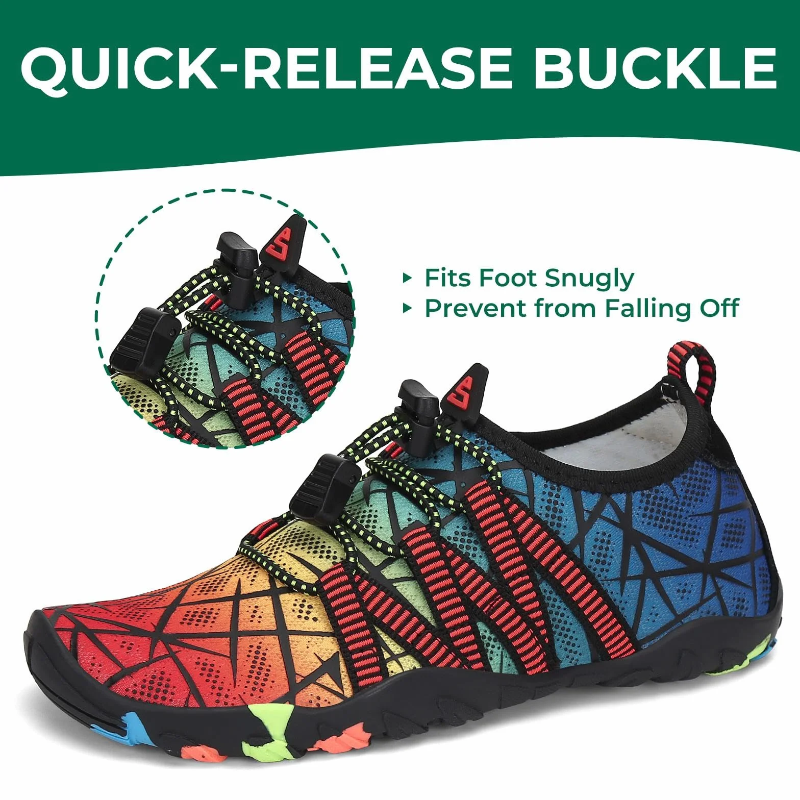 SAGUARO Escarpines Agua Zapatillas Antideslizante Playa Piscina Surf Acuaticas 24-36 EU