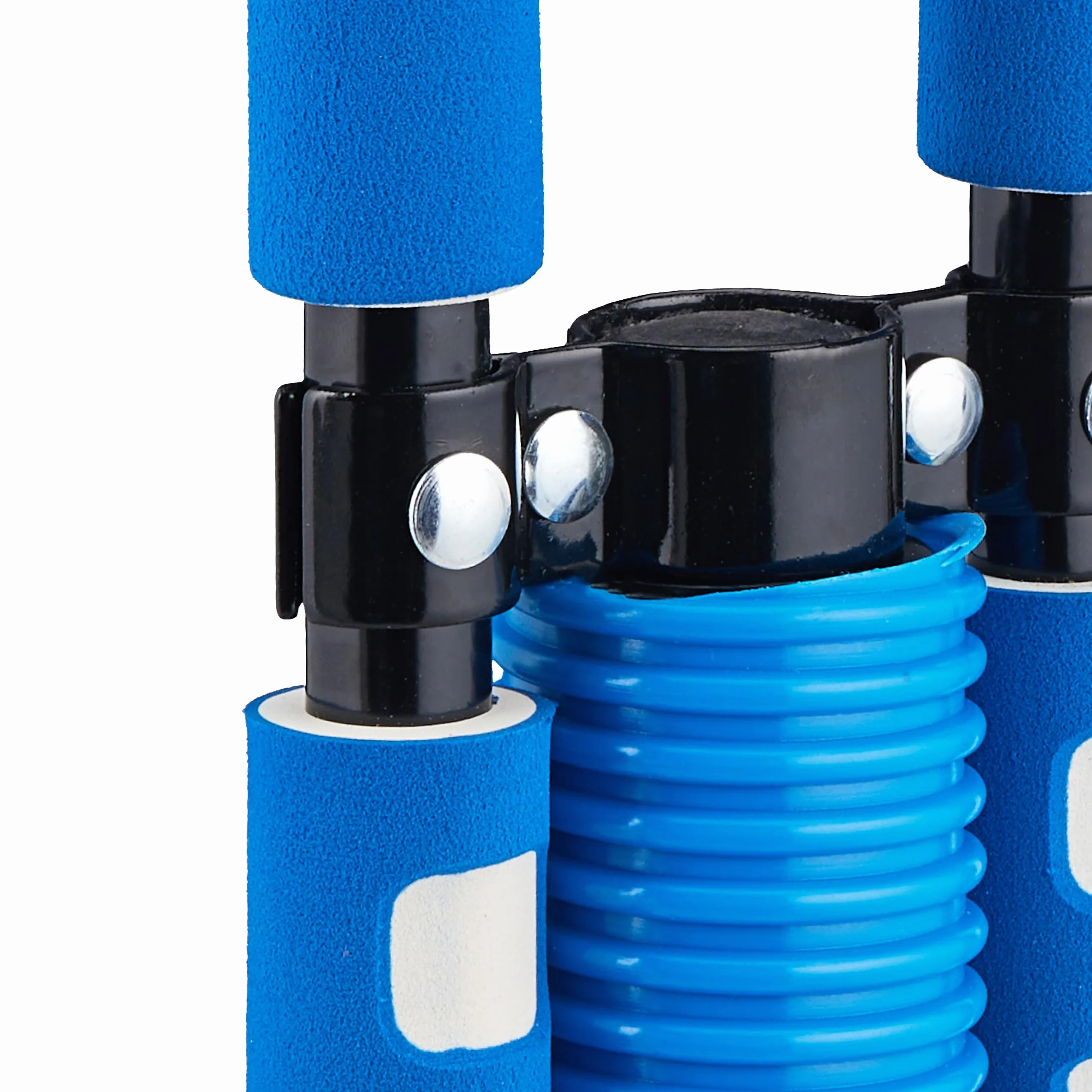 Relaxdays Pogo Saltarín Niños hasta 60 kg, Acolchado, Antideslizante, Acero Inoxidable, Azul