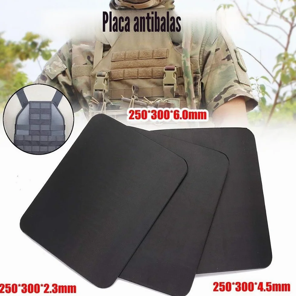 Placa de protección NIJ IIIA 2,3 mm Panel antibalas 25x30 cm