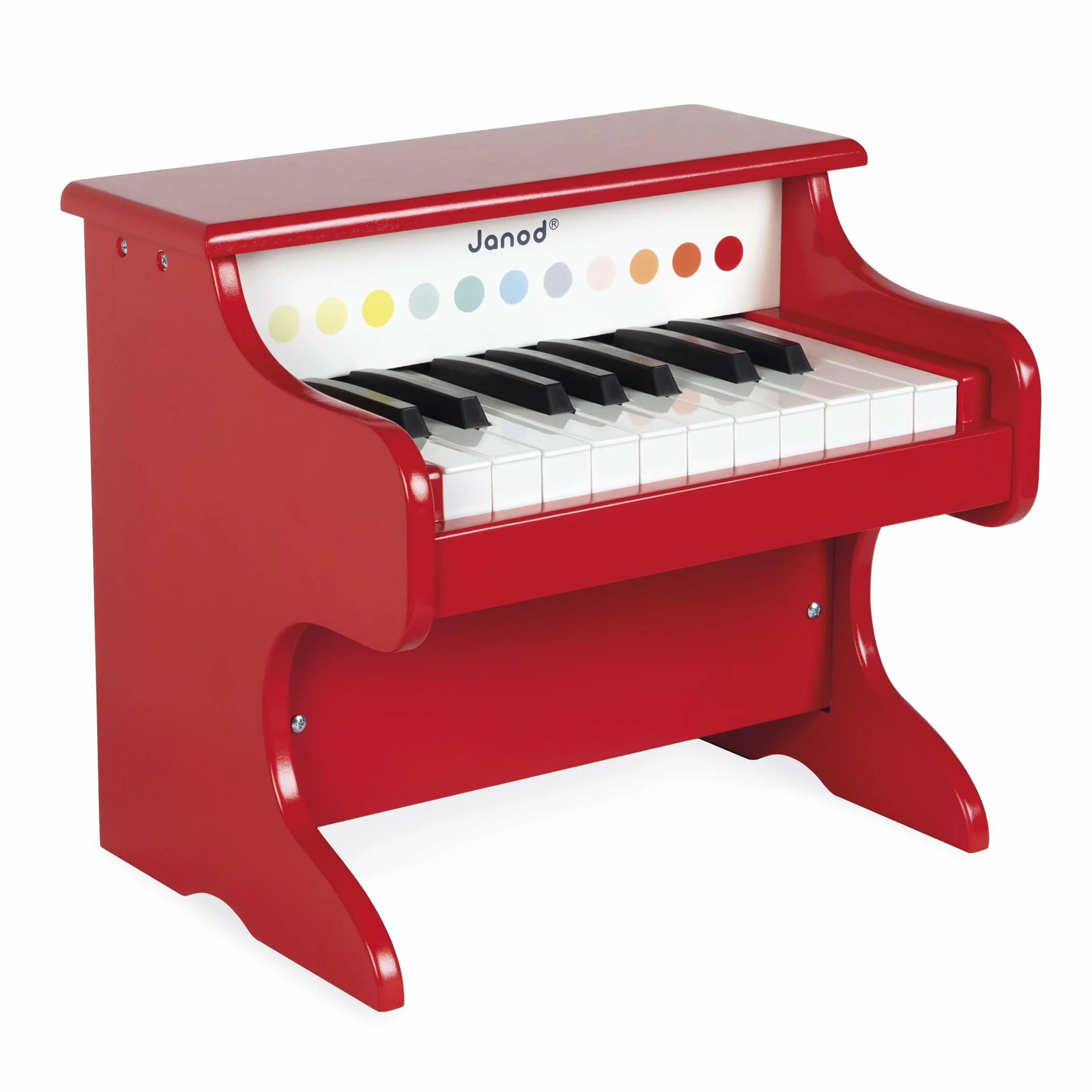 Janod - Confetti - Mi Primer Piano en Madera, Instrumento Musical para Niños, Juguete de Imitación y Estimulación del Talento Musical - Desde Los 3 Años, J07618