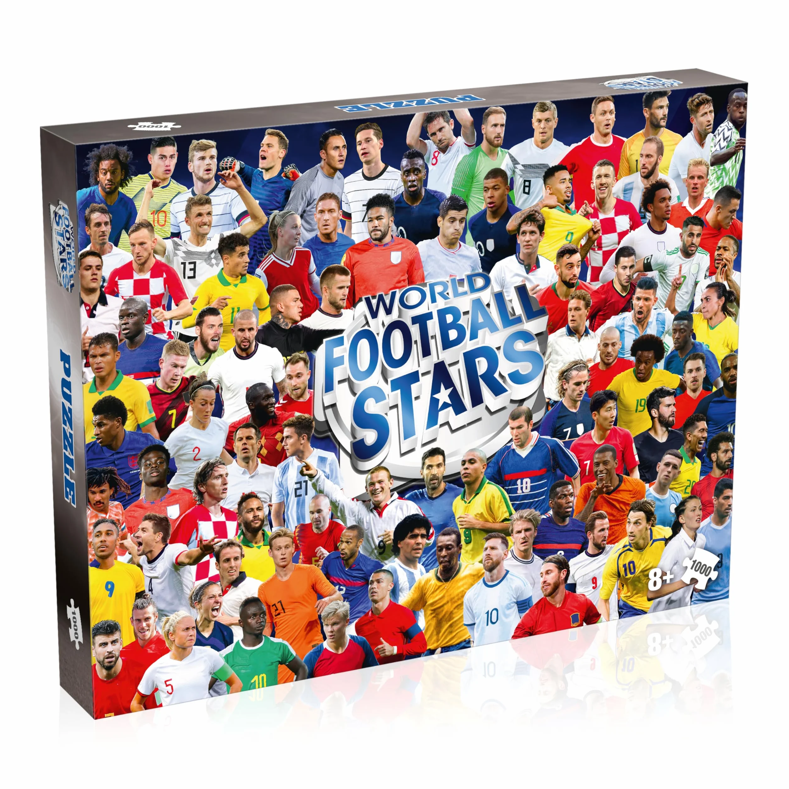 Winning Moves Rompecabezas Fútbol 1000 Piezas Cartel Leyendas Mundiales