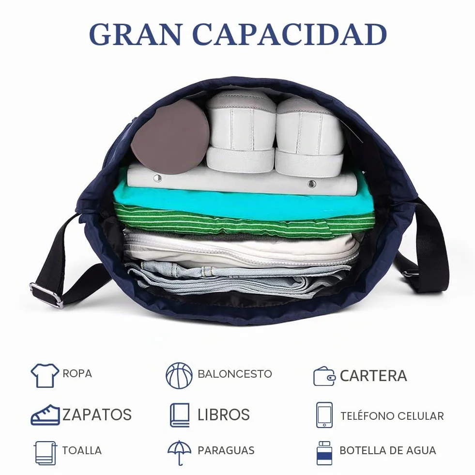 Flintronic Mochila De Cuerdas Impermeable Grande con Compartimento de Zapatos para Deportes