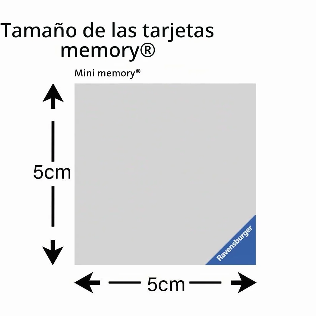 Ravensburger - Mini Memory: Princesas Disney, Juego de Mesa, Juego de Mesa Niños 3 años o más, Juegos Educativos, Juegos de Memoria, 2-6 Jugadores, 48 Cartas