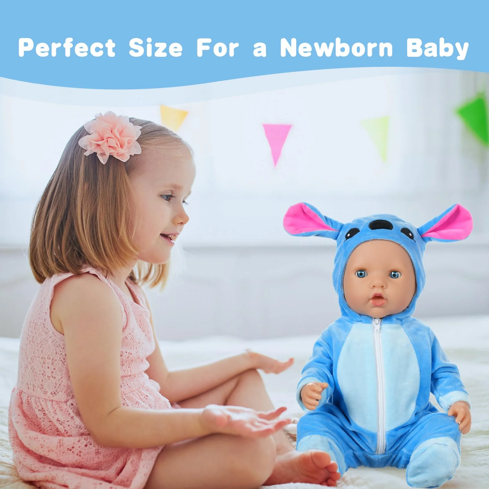 Aolso Ropa para Muñecas Bebé，Ropa para Muñecos Bebé de 35cm-45cm，Conjunto de Ropa de Muñeca,Juego de Disfraz de Muñeca para Niños y Niñas,Accesorios para Muñeca(no muñecas)-Puntada