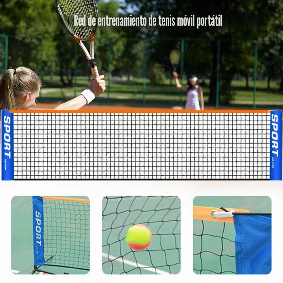 Red de Tenis Portátil Plegable para Badminton, Voleibol y Tenis