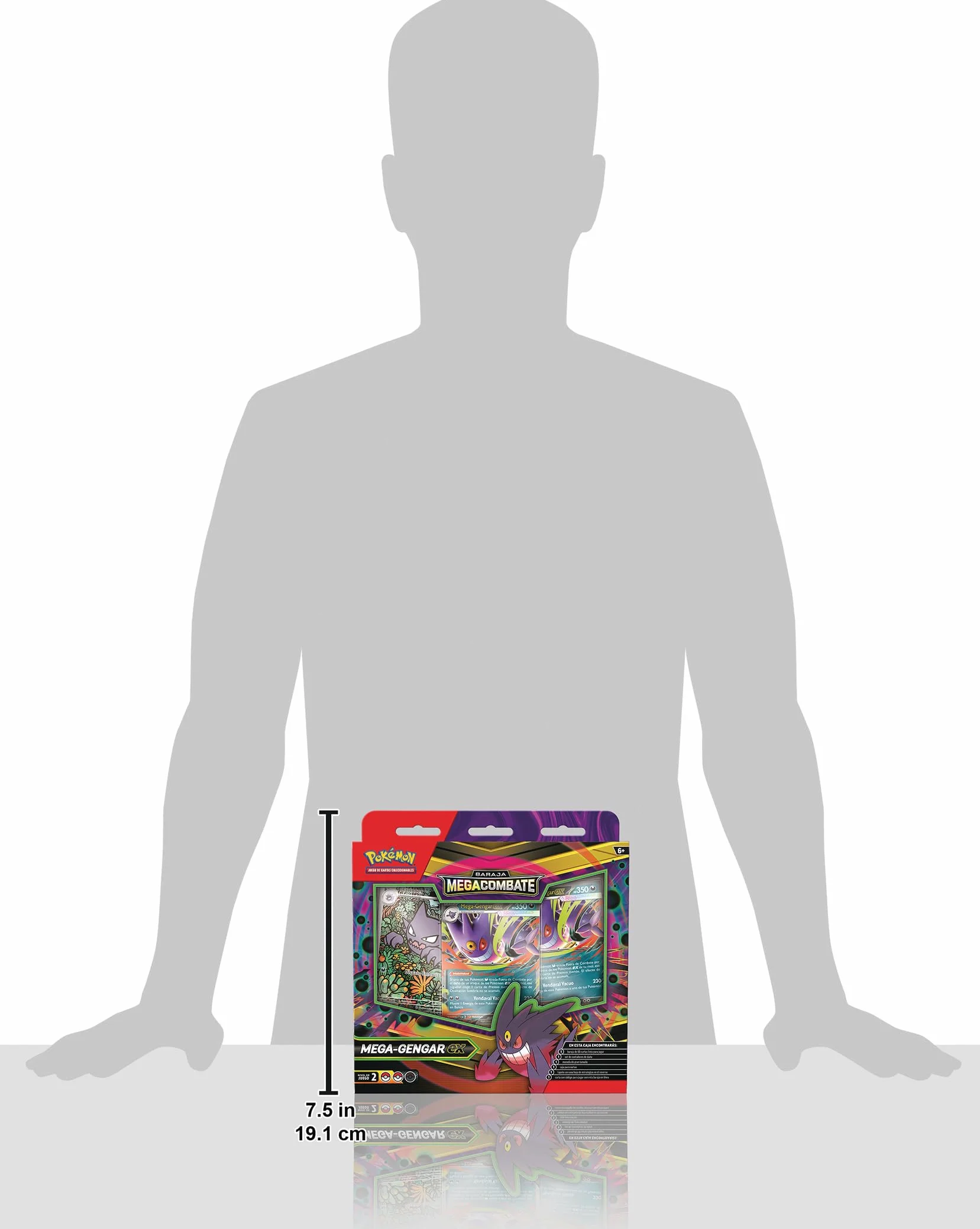 Pokémon: Baraja Megacombate de Mega-Gengar ex de JCC Pokémon (1 baraja de 60 Cartas Lista para Jugar)