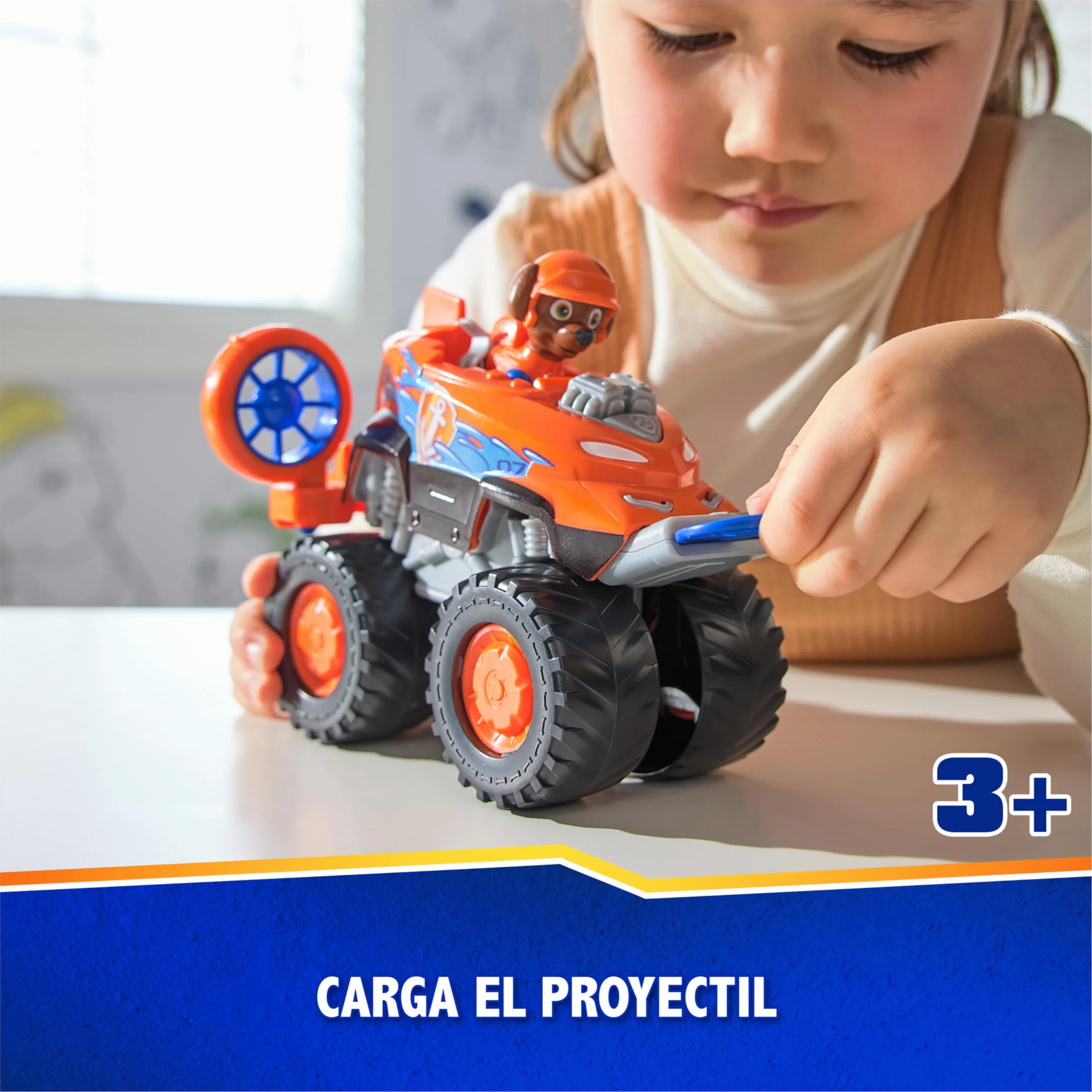 Paw Patrol Patrulla Canina Figura Zuma Rescue Wheels Vehículo Aerodeslizador Lanza Proyectiles Juguetes Niños 3 años+