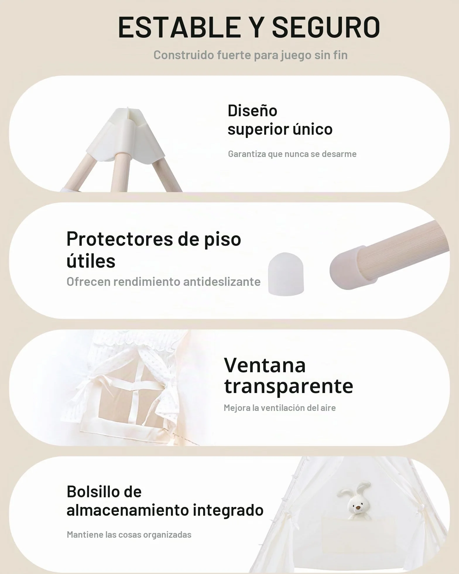 Tipi Infantil Tienda Campaña con Colchón Inflable Luces Globos Bomba Lavable Fiesta Pijamas Interior Exterior Niños Niñas Casa Juego Dormir