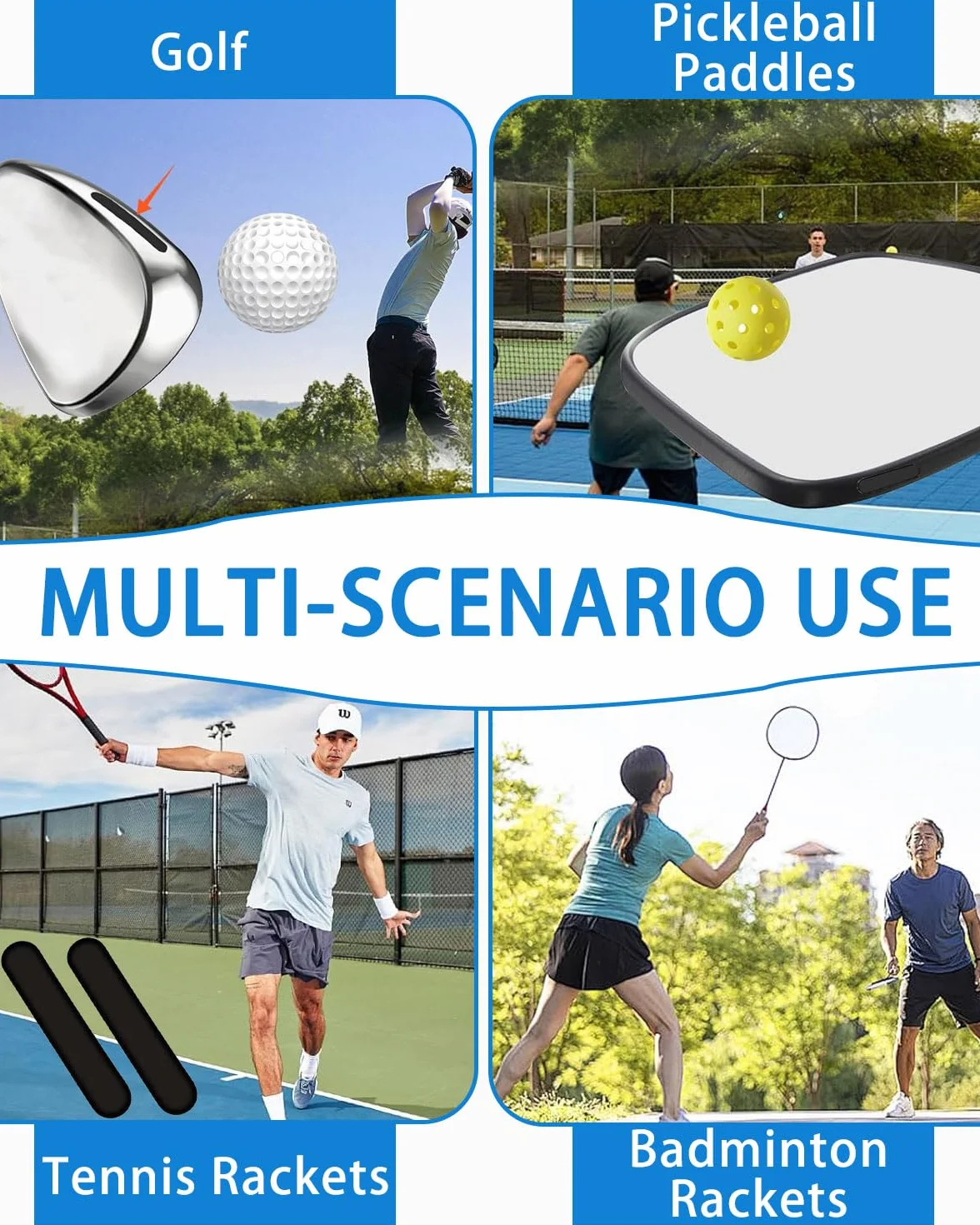 Cinta de Plomo Adhesiva de Tenis 5g Negro para Aumentar Contrapeso Protección Borde Paleta Pickleball