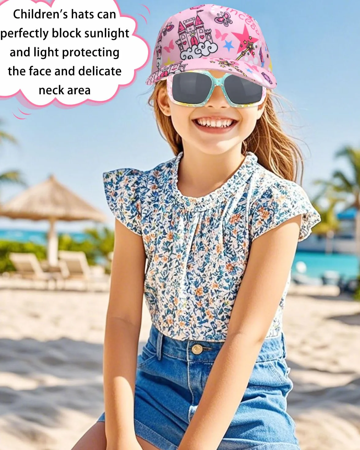 Gorra de Béisbol para Niñas Ajustable Transpirable Verano