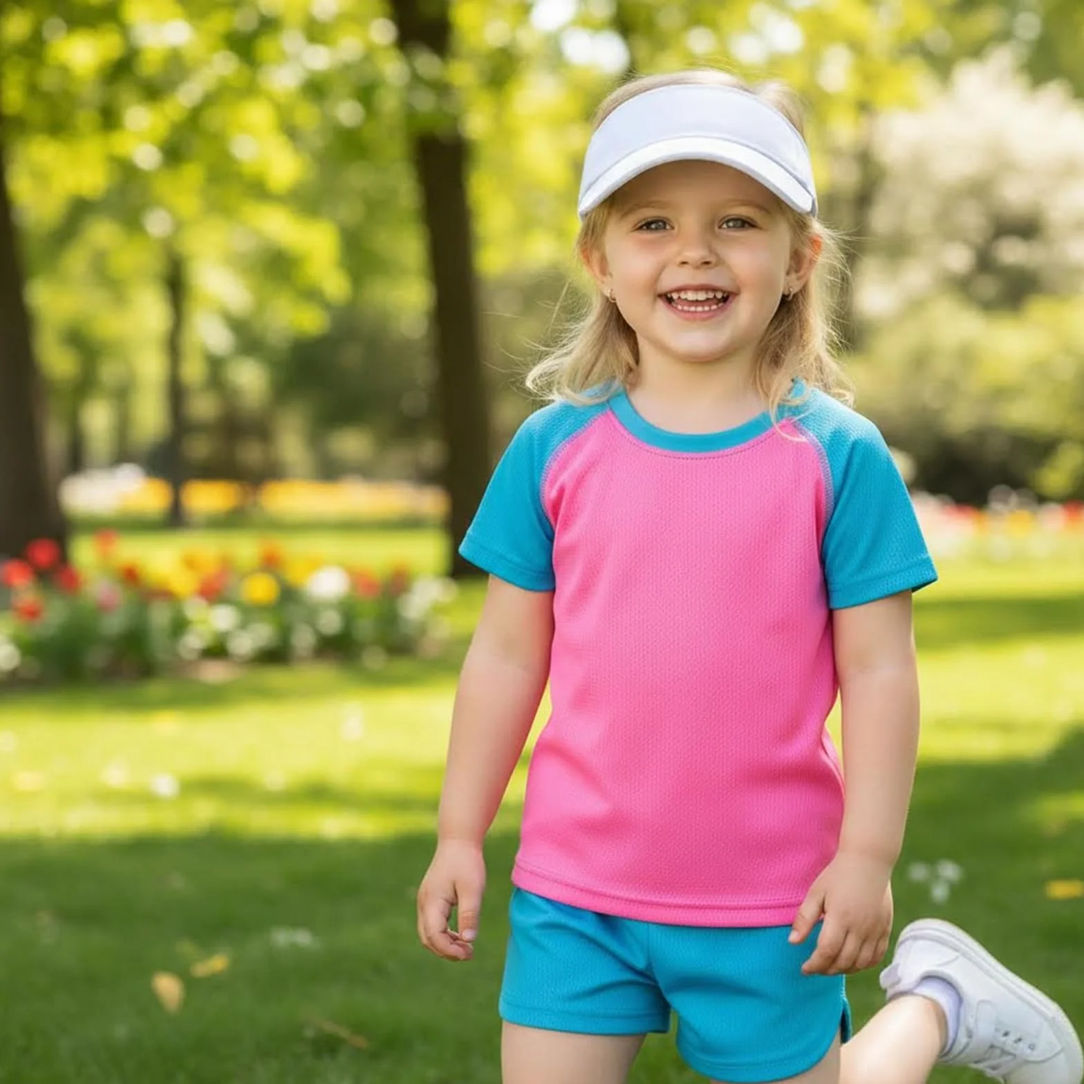Gorra de visera ajustable para niños, gorra de sol, tenis, béisbol, verano
