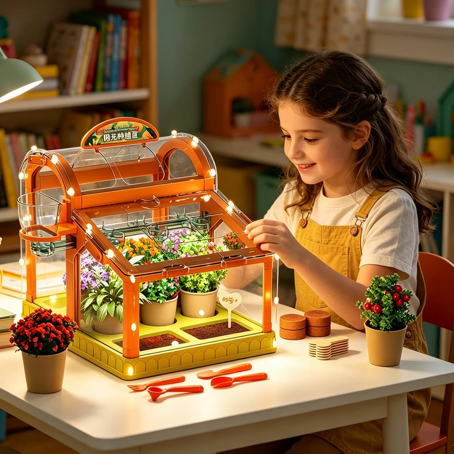 Kit Infantil De Jardinería Y Cultivo Con Invernadero,Juguetes Científicos | Set De Cultivo Invernadero Y Kit De Terrario Infantil | Para Flores Verduras Interior Exterior Aula Hogar Granja Naturaleza